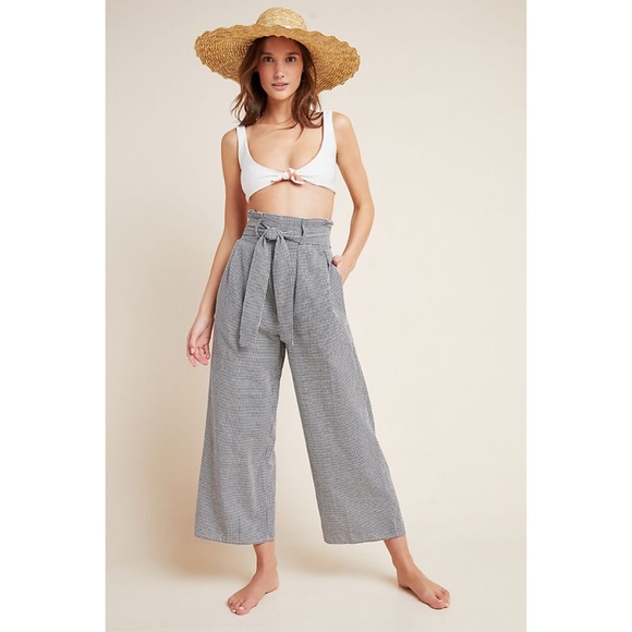 Mara Hoffman Arianna Cropped Wide-Leg Pants - Picture 1 of 9